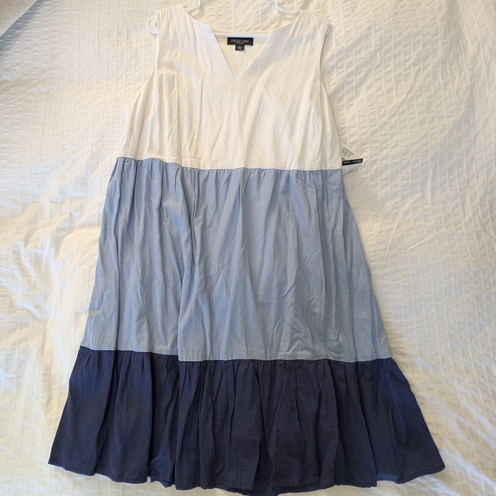 Colorblock Sleeveless Dress